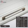 Oukali  New Design Zinc Alloy Pulls 96 128 192mm Home Furniture Hardware Kitchen Cabinet Dresser Drawer Door Pull Handles