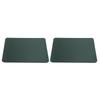 2Pcs Mouse Pad PVC Leather Waterproof Desk Mat Office Home Mice Protector 27x21cmBlack Green