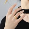Lover Titanium Steel Hollow Out Wave Rings Jewelry