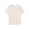 Tencel Acetate Waffle Knitted Short Sleeve Women's Crew Neck Loose Pullover Simple Top