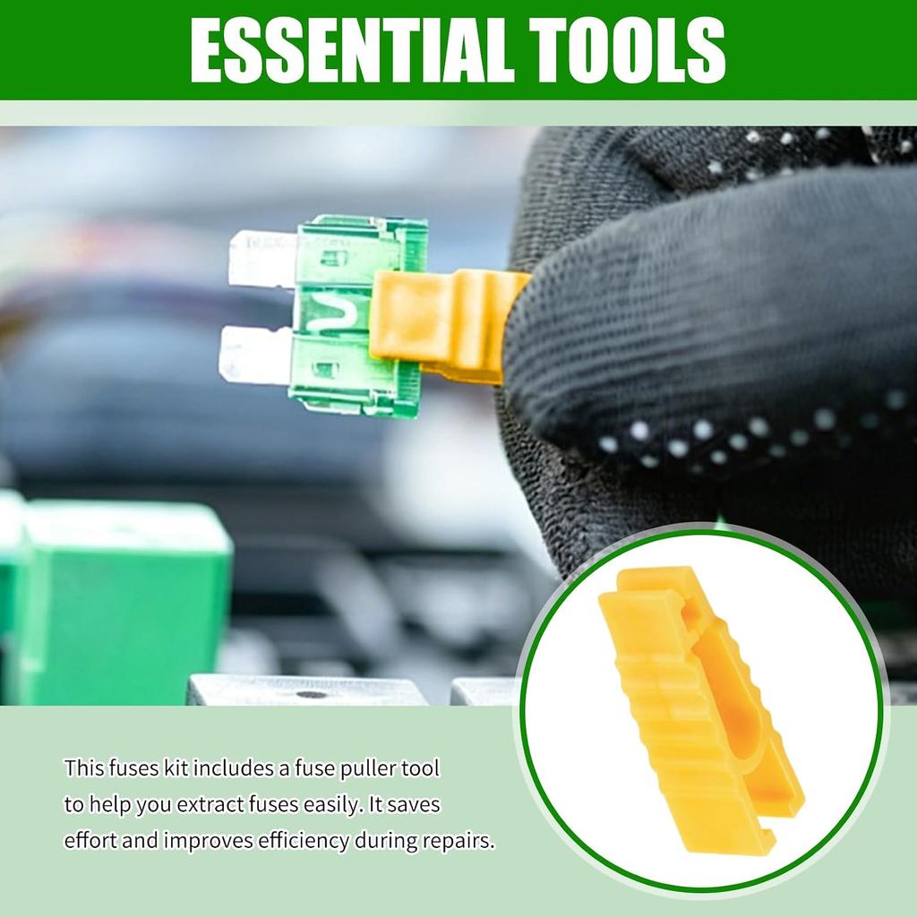 120PCS Car Mini Fuse Kit & Fuse Puller Tool,Colorful Car Fuses Assortment Kit for Size (35A 30A 25A 20A 15A 10A 7.5A 5A 3A 2A),Replacement Cars Mini