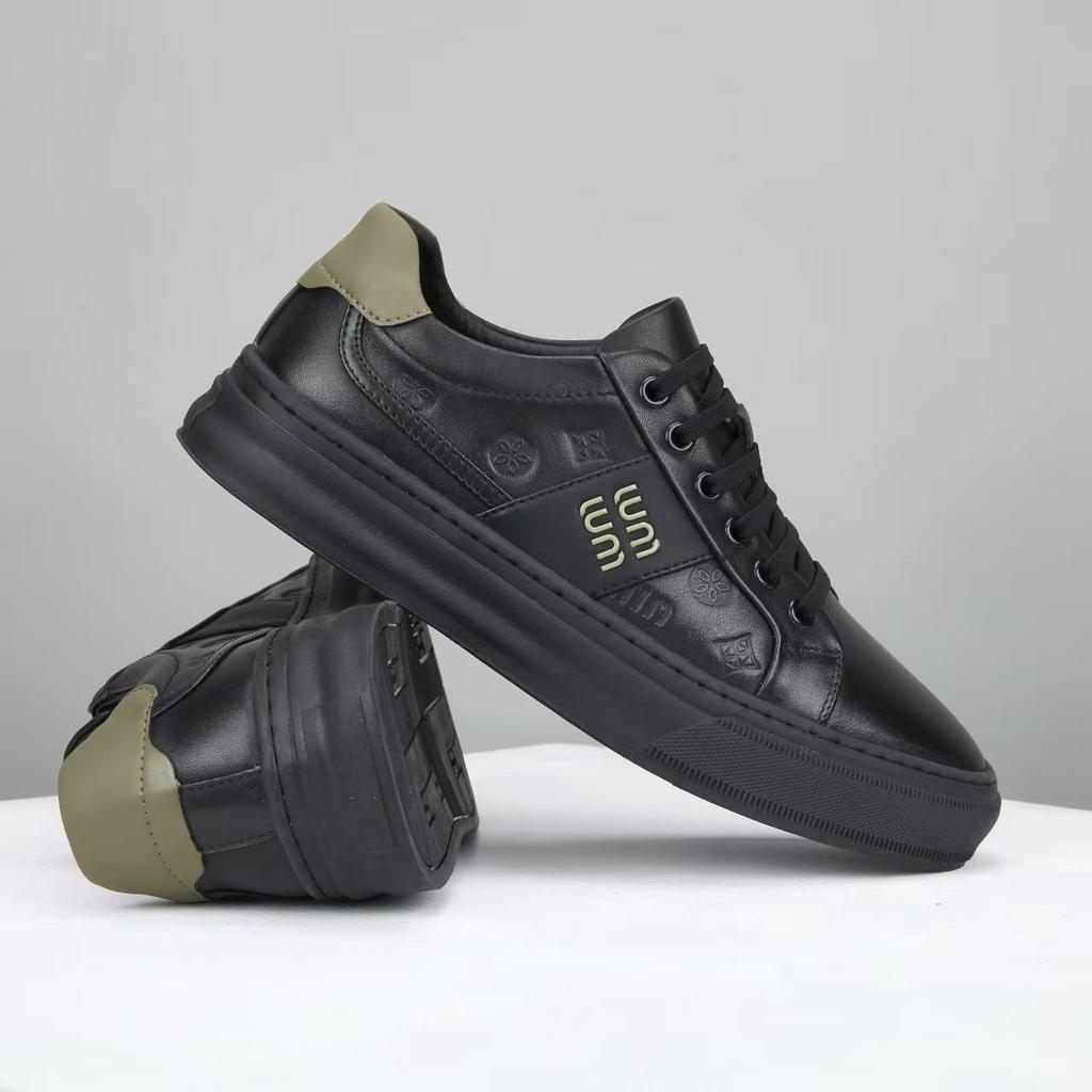 Herren Geprägte Canvas Schnürschuhe - Atmungsaktiv und Modisch für Frühling und Herbst