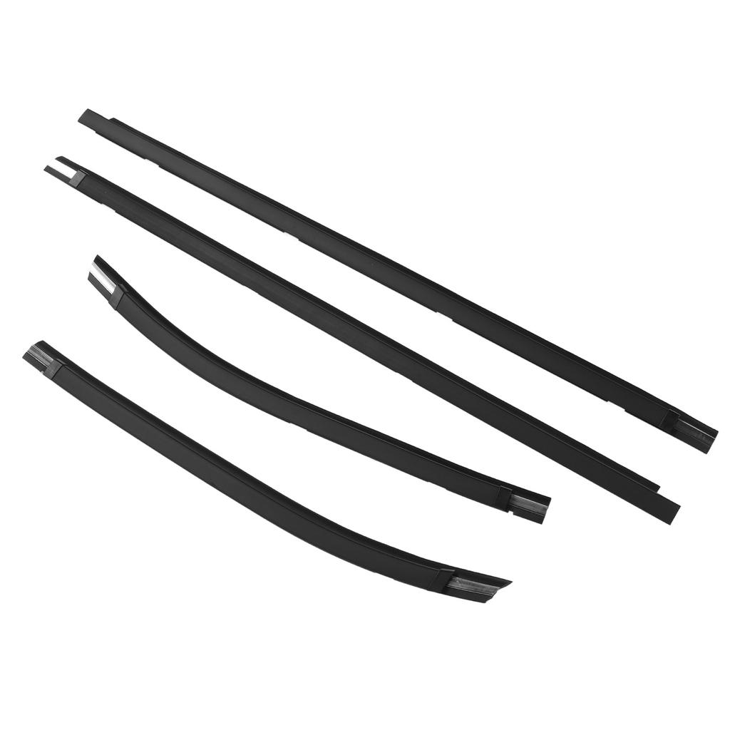 4Pcs Door Window Weatherstrip 68160‑04020 Sturdy Leakage Resistant Window Seal Belt Trim for Tacoma 1995 To 2004