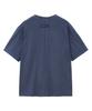 MOZMOZ [Set] Back Slit Pigment Short Sleeve + Pigment Wide Single-Pleat Shorts Set-Up