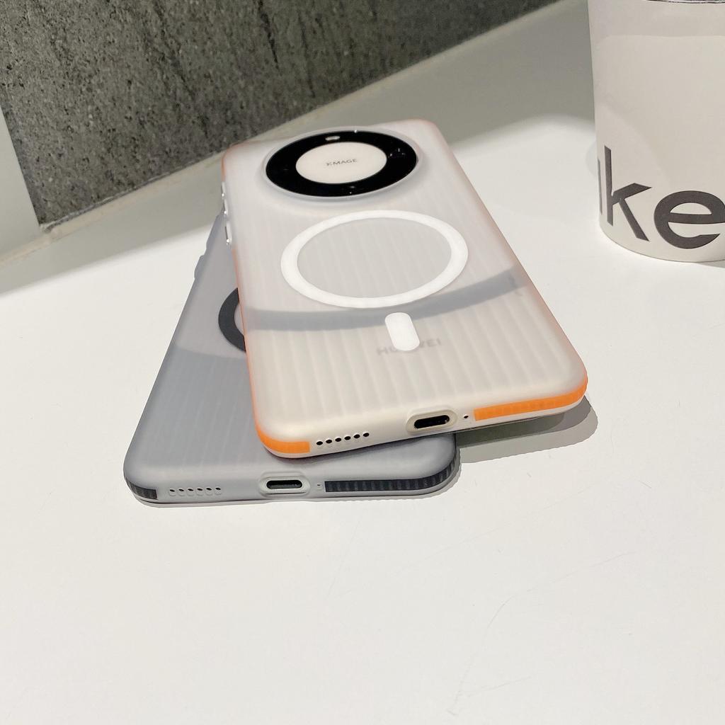 Applicable to Huawei mate11 matte corrugated magnetic suction side anti-skid stripe mobile phone case Pura11PRO anti-drop hard