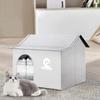 Outdoor Cat House Cat Shelter Outdoor Cooling House Weatherproof Foldable Shelter Bed With Ice Packs For Dog Kitten Backyard