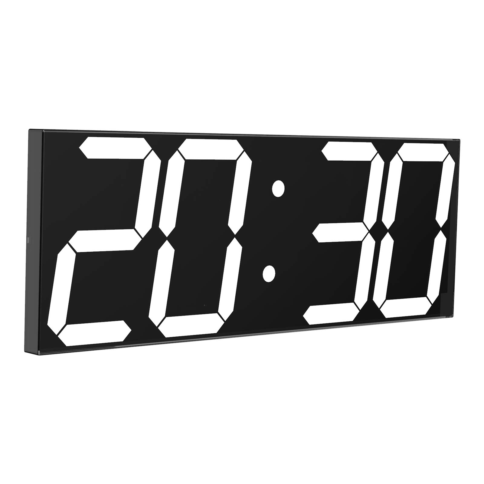 

CHKOSDA Digital LED Clock Wall Mounted 18 Inch Large Alarm Clock Remote Control Count Down Timer Clock Auto Dimmer Big Calendar and Thermometer and белый