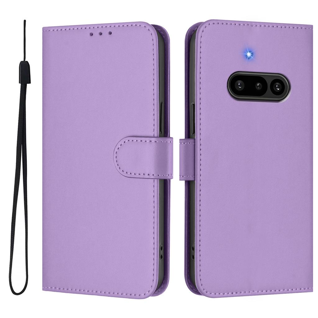 Telefon za nic (3a) Etui Jednokolorowe Portfel Skórzane Pokrowiec na Telefon z Paskiem