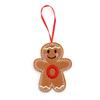 Gingerbread Man Ornaments Initial Alphabet Monogram Gingerbread Hanging Ornament Family Name Letter Xmas Tree Decor