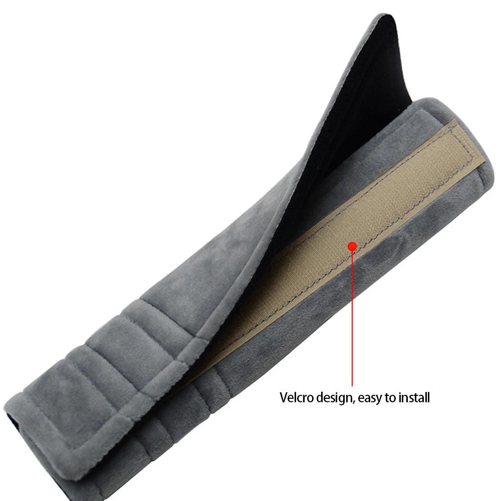 2Pcs/set Car Seatbelt Covers Velvet Shoulder Soft Plush Cushion Adjustable Belt Cover for Truck Backpack Straps Accessories