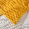 New Yellow Plaid Solid Blanket Soft Warm Fluffy Throw Blanket Sofa Cover Milk Velvet Bedspread Bed for Adults Home