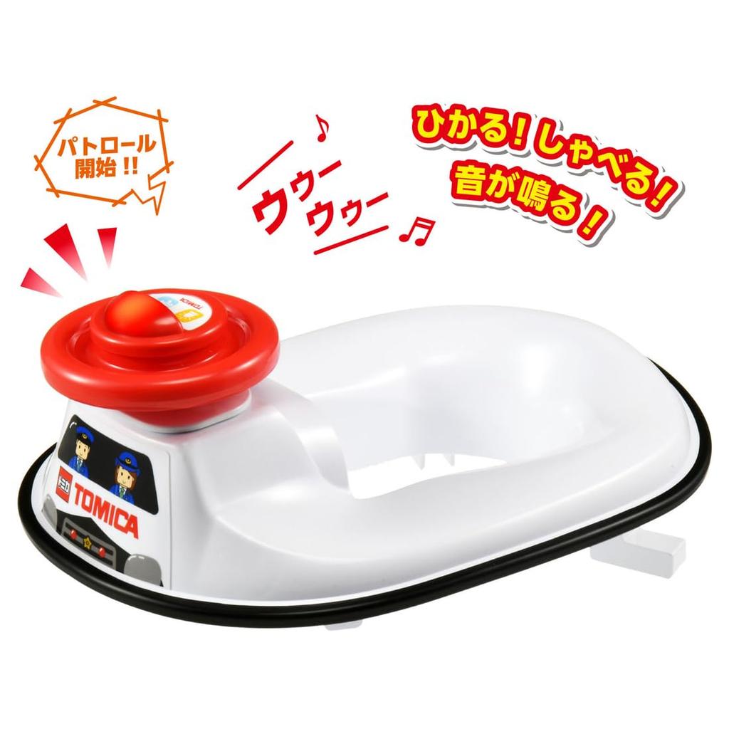 Takara Tomy Talking Sound Toilet Training Tomica Patrol Car Baby Toilet Training Lights Ages Up to Easy 16 Melodies Seat, Design, Potty, Sounds, Up