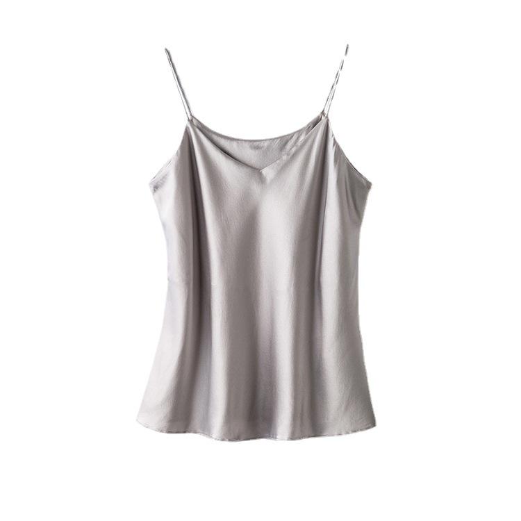 Summer 2025 Double Layer Silk Camisole Women’s Mulberry Bandeau Vest