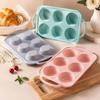 6-Cavity Silicone Cake Molds High Temperature Resistant Easy Release Molds  Home Kitchen Use