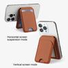 Card Sleeve for iPhone 16/15/14/13/12 for Mag-Safe Wallet Lightweight Magnetic Phone Wallet Faux Leather RFID Blocking Card Holder