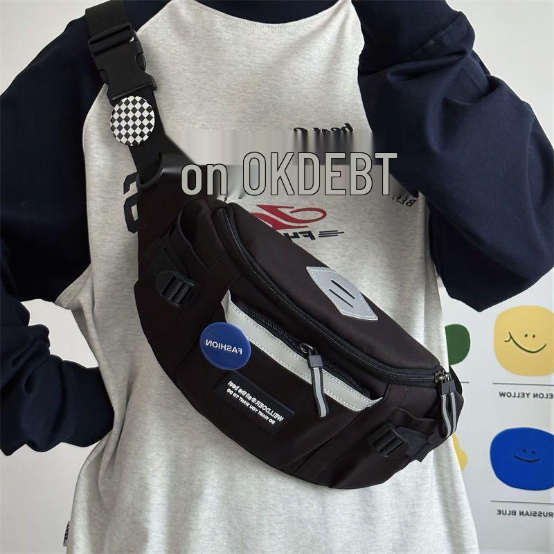 

Повседневная нагрудная сумка кроссбоди в корейском стиле для женщин и мужчин - Модная, вместительная сумка через плечо для спорта, телефона и учебы