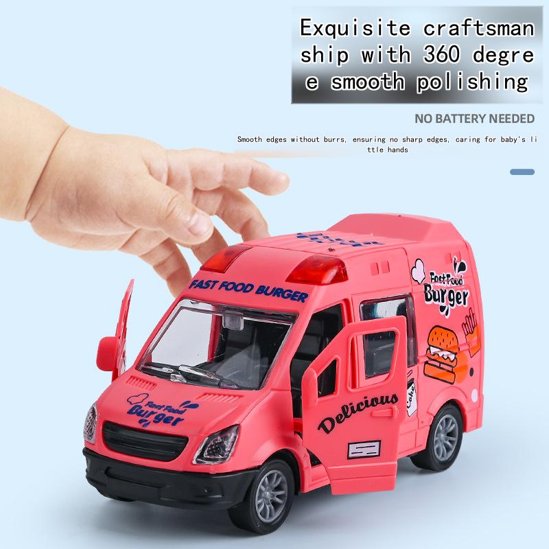 Modellino di Macchina Giocattolo a Inerzia - Macchina per Bambini per Ragazzi per Live Streaming, Design a Scatola del Gelato
