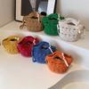 Stylish Knitted Kids Tote Bag Mini Hollow Design Unisex Crossbody For Toddlers
