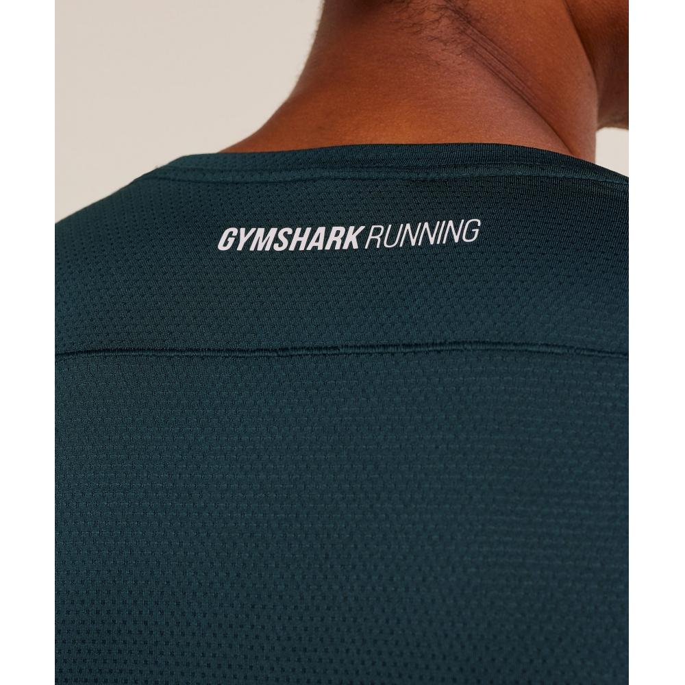 Gymshark Running T shirT Deep peTrol Blue A3c2s Udrl