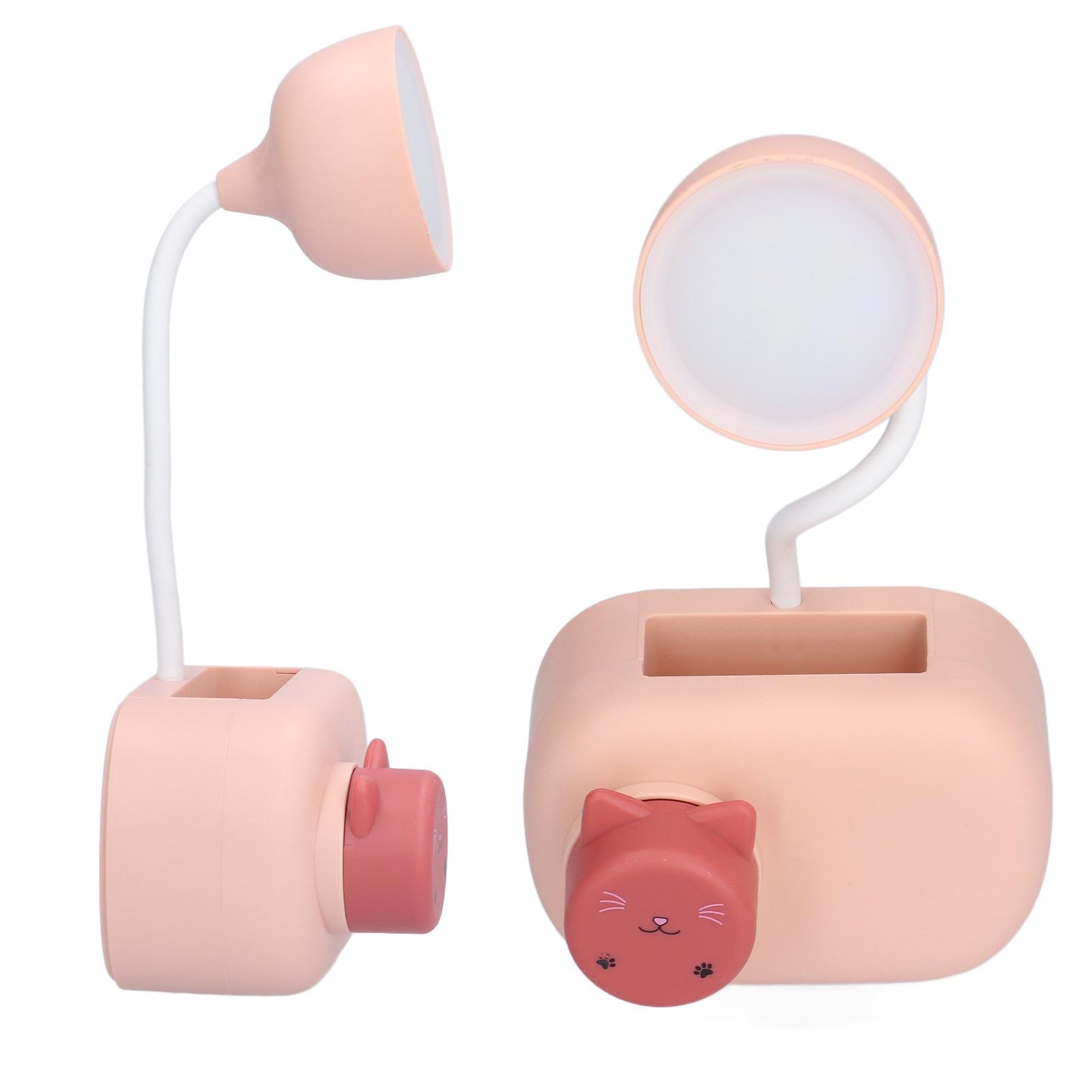 

Desk Lamp Cartoon Cat Multifunctional LED Desk Light with Pencil Sharpener USB Cable for Study Room Bedroom Gift