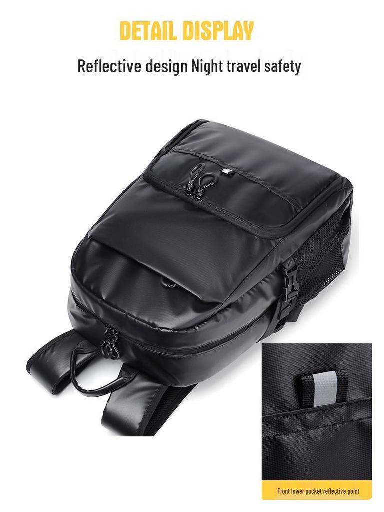 Men's Large Capacity Autumn 2025 Trend Backpack - Fashionable Sports Shoulder Bag for Students