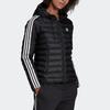 adidas Originals Warm Hooded Sports Jacket, Women Casual Black Outerwear ED4784