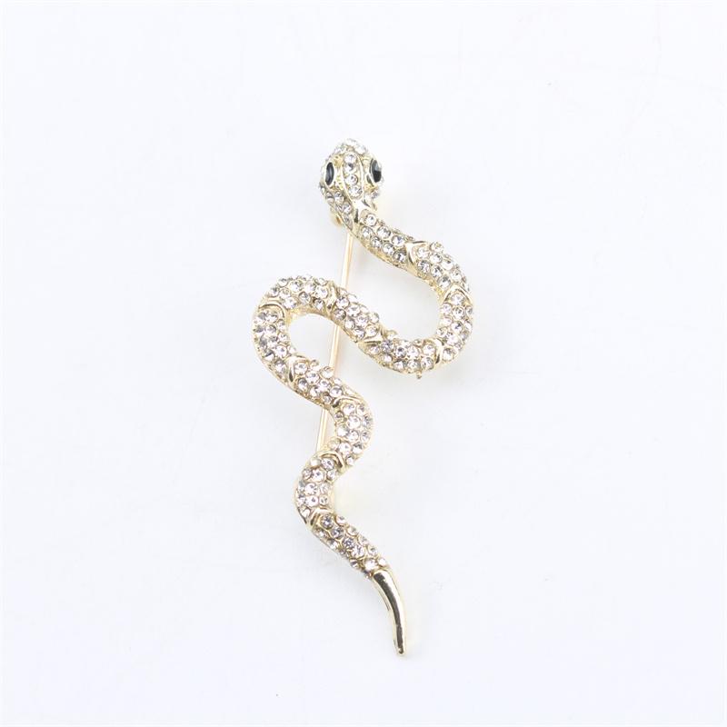 Stylish and Elegant Zodiac Animal Snake Brooch Personalized Luxury Accessory Pin Gift
