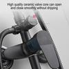 Brass Shower Set Multifunctional Thermostatic Shower Frosted Bathroom Faucets Bath Mixer Shower System Black
