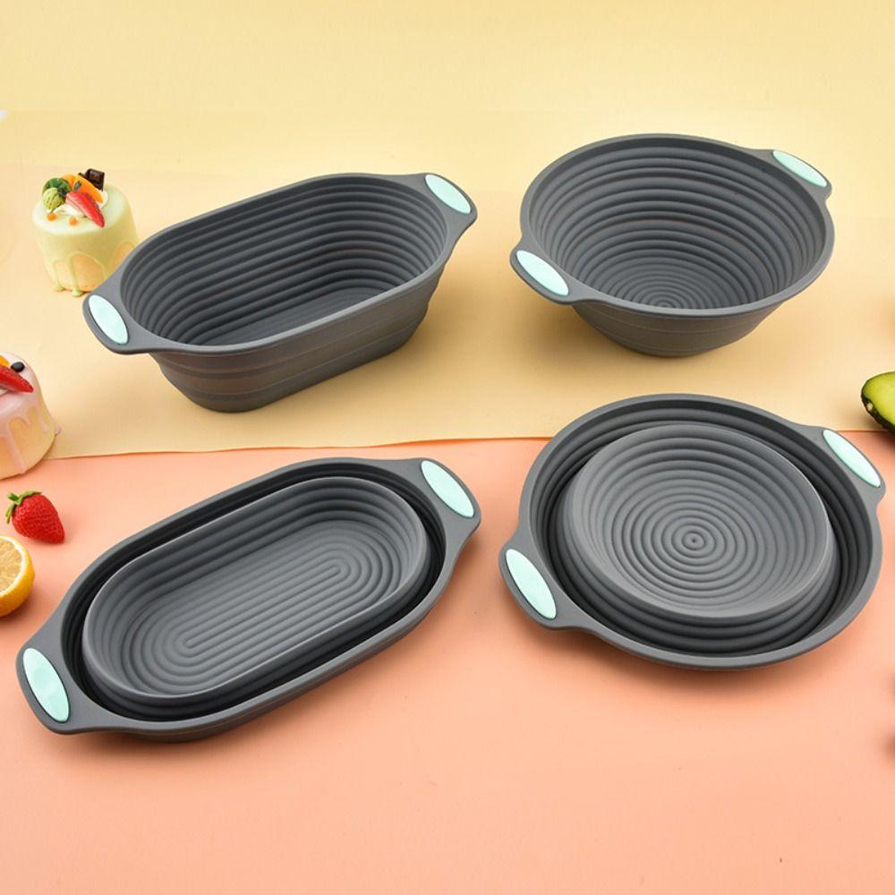 Food Grade Silicone Dough Fermentation Bowl Nonstick Surface Bread Proofing Basket  Home Baking