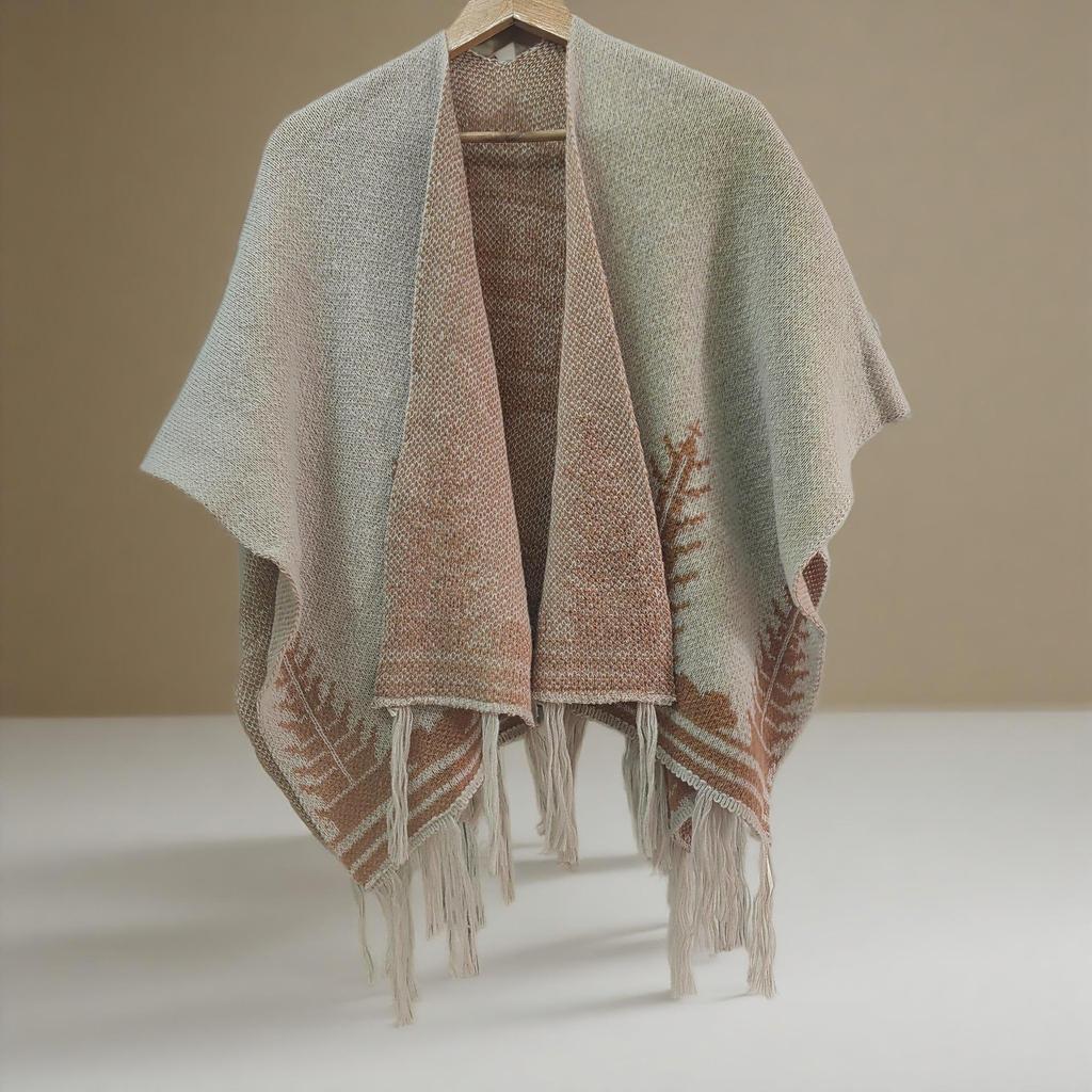 Bohemian Ethnic Women's Shawl: Versatile Travel Cape