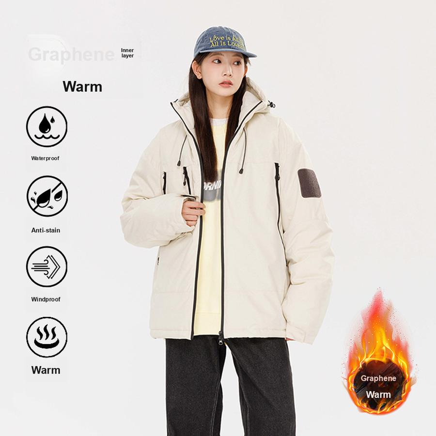 Women's Windbreaker Loose Casual Sports Brand Windbreaker Women's Hooded Puffer Jacket Windbreaker Jacket Women