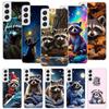 Waschbär Niedliches Tier Handyhülle Für Samsung Galaxy S26 Ultra S23 S24 S25 Edge S20 FE S21 S22 Plus Weiche Druck Hülle Abdeckung Fundas G