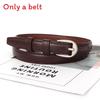 Trendy Simple Retro Silver Buckle Women Slim Waist Belt Casual And Versatile