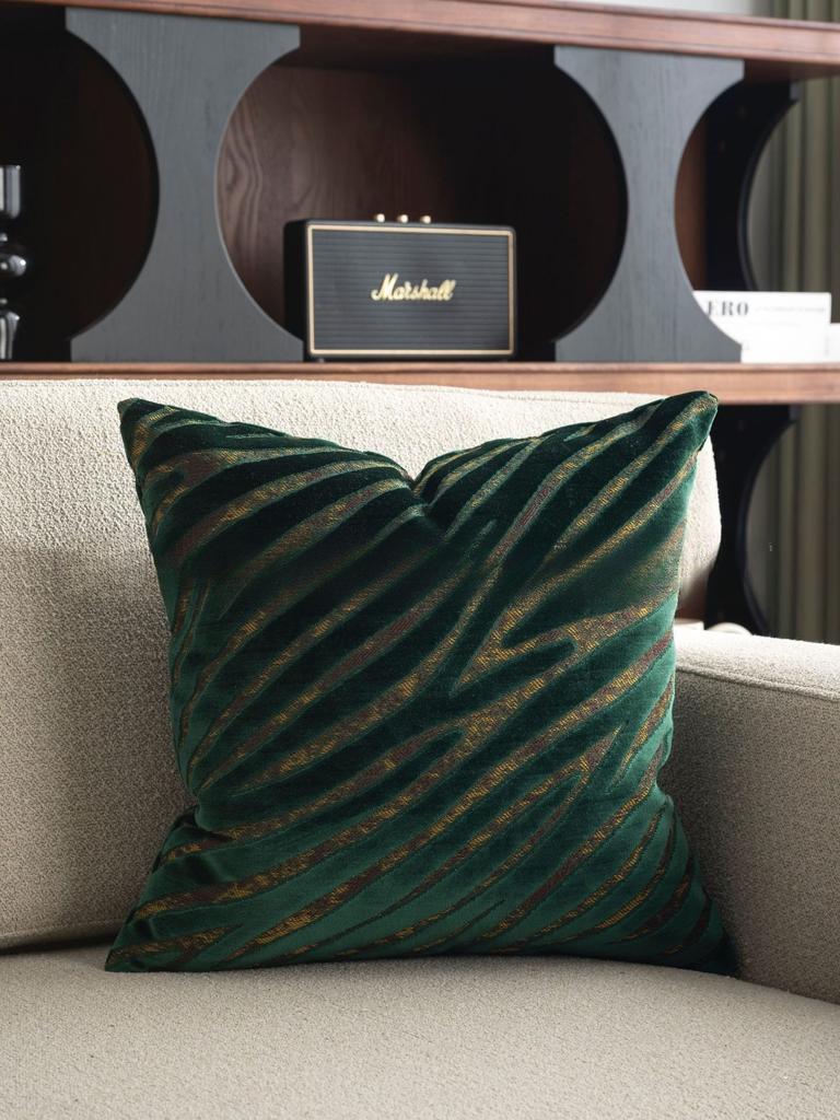 45x45cm Jacquard Light Luxury Geometric Pattern Pillow Bed Cushion Cover Modern Simple Bedroom Home Custom Pillow Cover