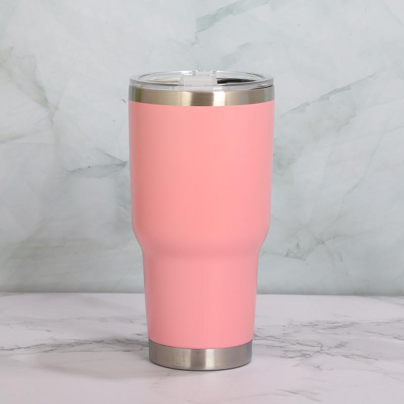 30oz Stainless Steel Double-Layer Thermos Mug for Hot/Cold Beverages