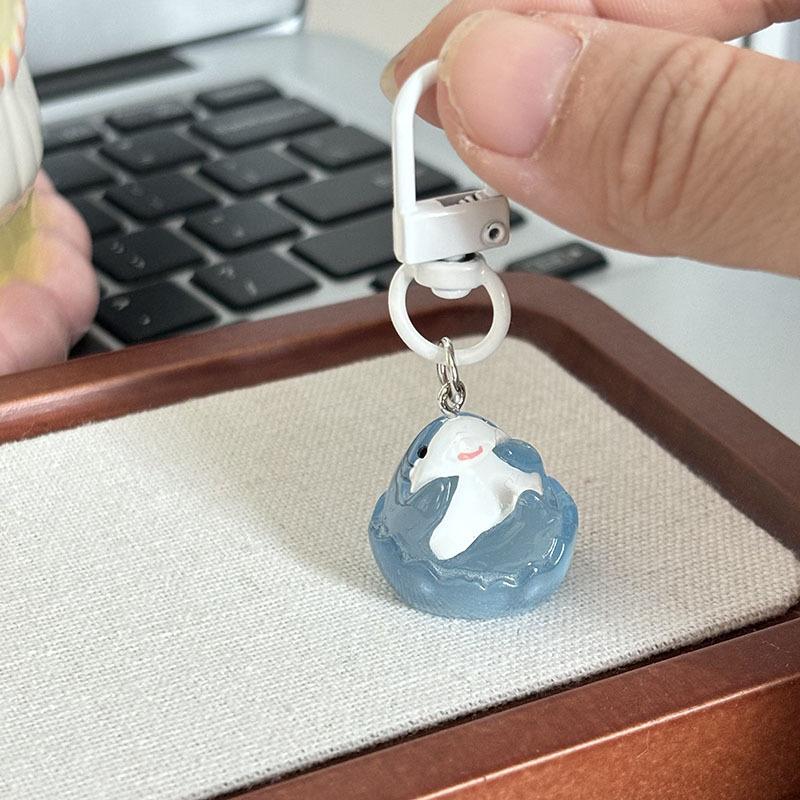 

Cute Cartoon Ocean Animal Luminous Shark Keychain Backpack Pendant Decoration Accessries Gifts
