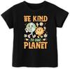 Be Kind To Our Planet Earth Sun Graphic T-shirt