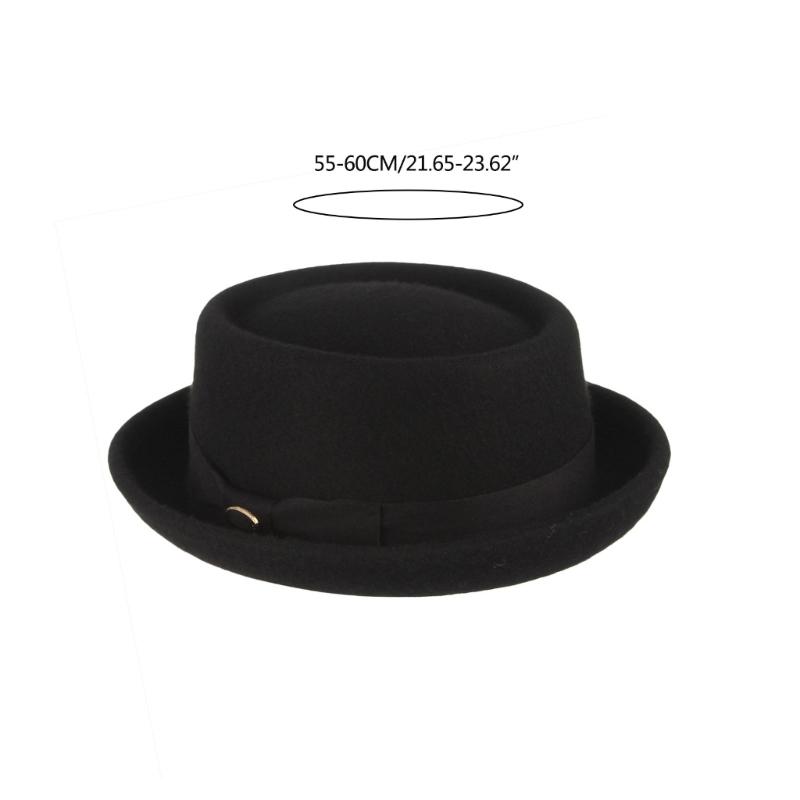 Lightweight Gentleman Derby Hat Carnival Soft Trilby Hat for Masquerade Party