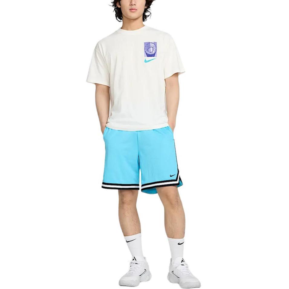 Nike SS25 Basketball Crew Neck Sports Casual Short Sleeve T-Shirt Men Tops White HJ3326133