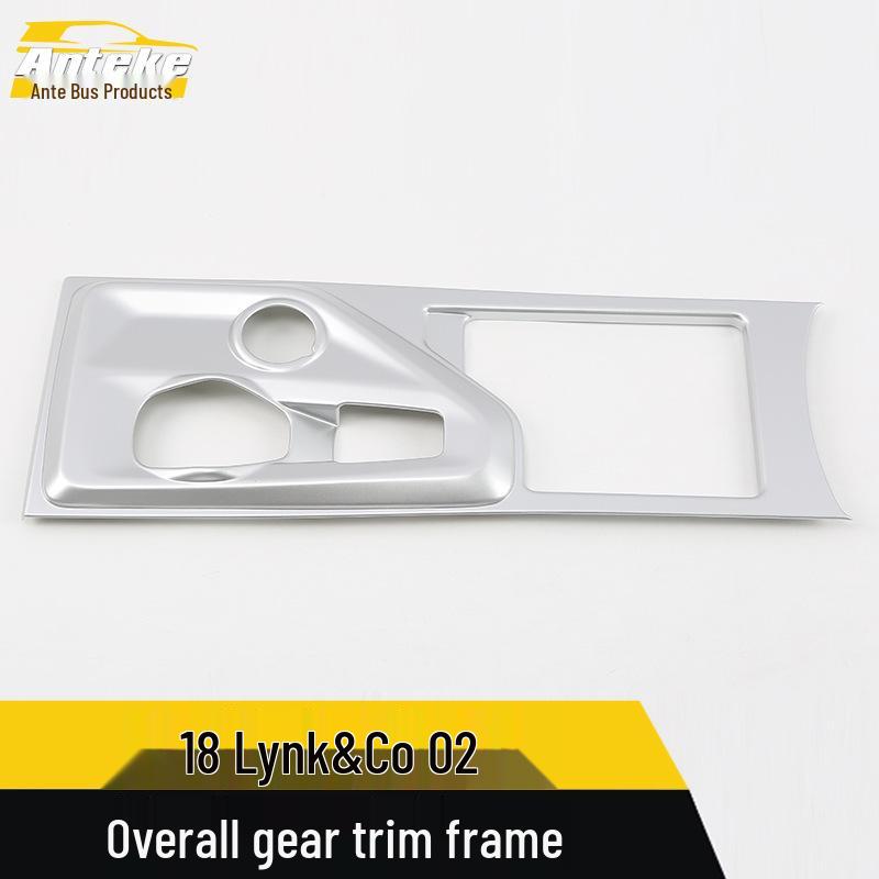 Fits 18 Models: Lynk & Co 02 Gear Shift Decoration Frame & Center Console Cup Holder Patch Accessories.
