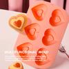 6-cavity Heart/Butterfly Shape Silicone Mold Fondant Mousse Cake Decorating Tool for Making Chocolate Candy Soap