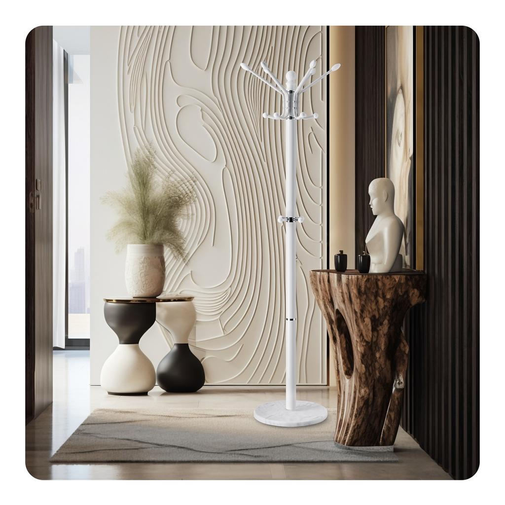 Standing Clothes Rack With Marble Base Massido 684301