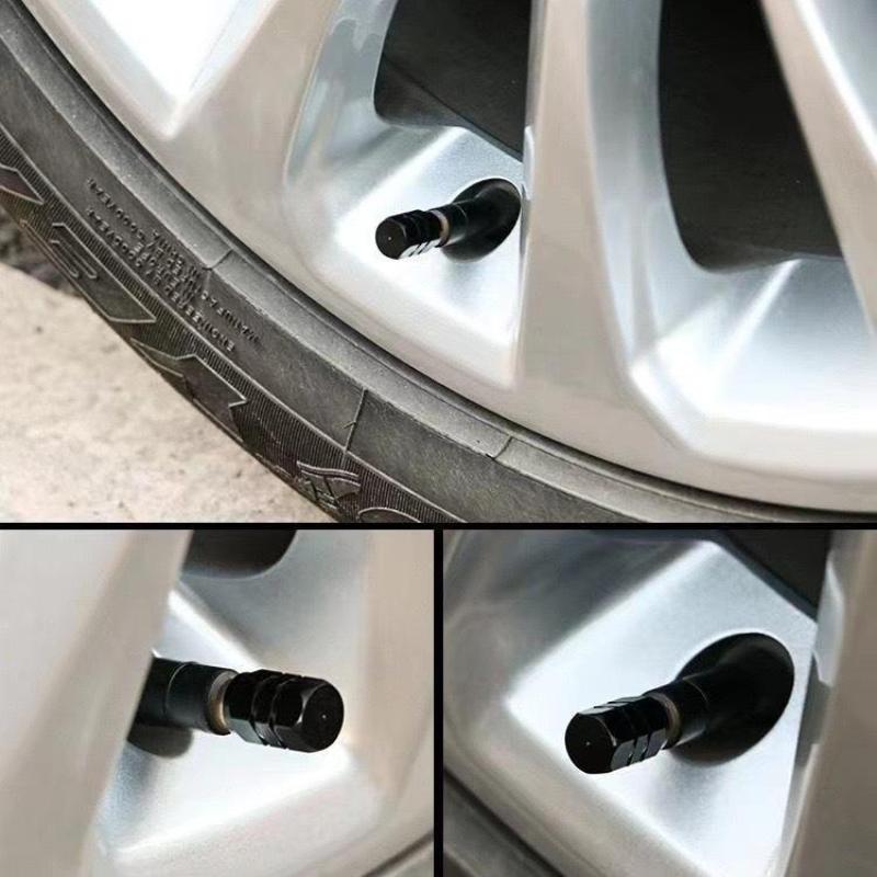 4Pcs Aluminum Alloy Car Wheel Tire Valve Caps Tyre Rim Stem Covers Airdust Waterproof For Automobiles Motorcycles Trucks Bikes