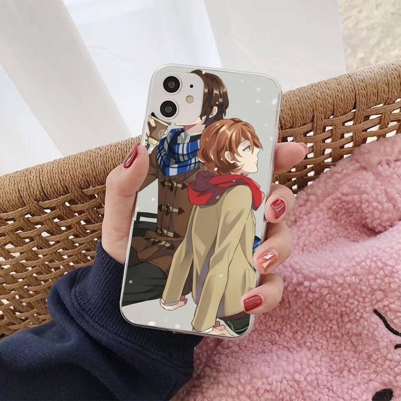 

Чехол для телефона MaiYaCa Bungo Stray Dogs Twin Dark Osamu Dazai для iPhone 13 11 12 pro XS MAX 8 7 6 6S Plus X 5S SE 2020 XR iphone 6 6s