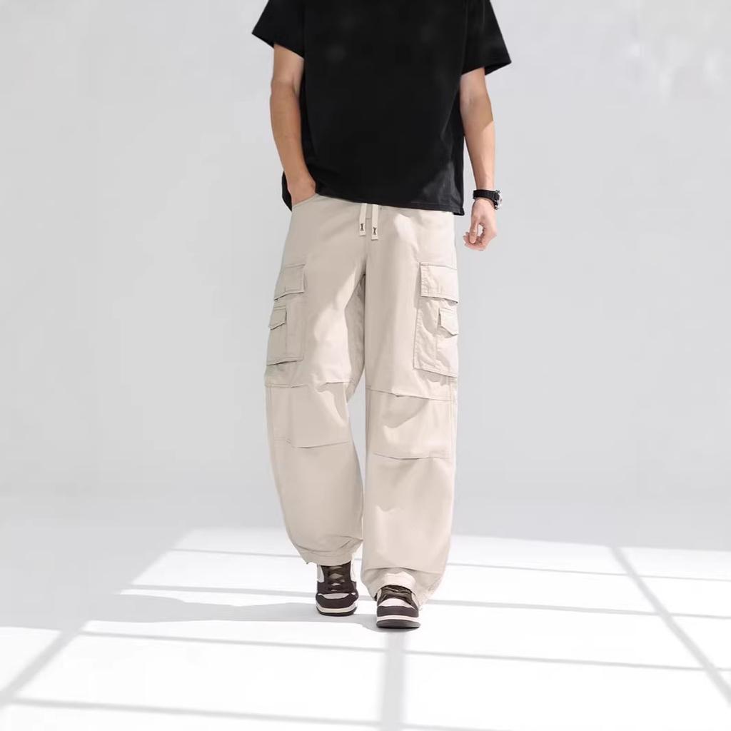 Men's new loose Japanese functional wind casual trendy brand multi-pocket overalls for