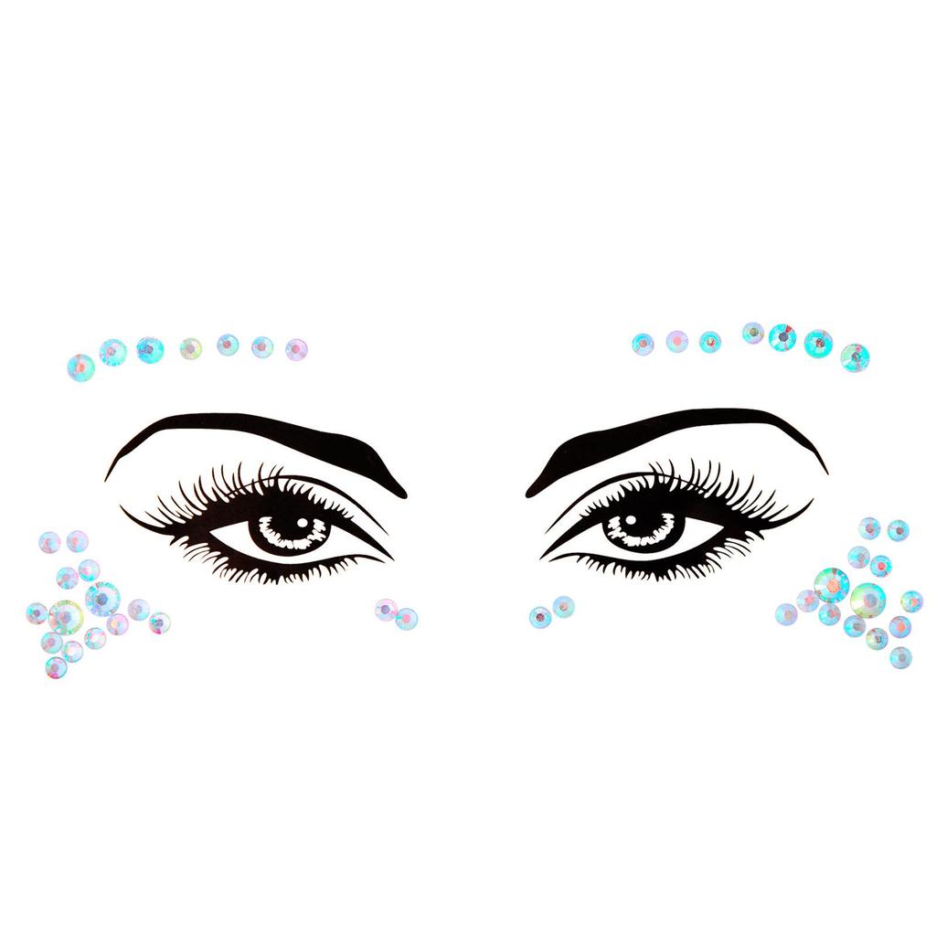 Crystal Tattoo Sticker Glitter Eyeliner Eyebrow Makeup Face Eyes Diamond Temporary Tattoo Rock Rhinestone 3D Eyeliner Stickers
