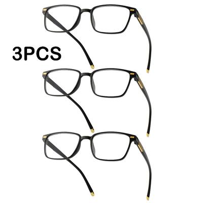 3PCS Fashion Anti-Blue Light Reading Glasses Ultra-Light Eye Protection Readers Eyewear Elegant Comfortable Presbyopia Glasses
