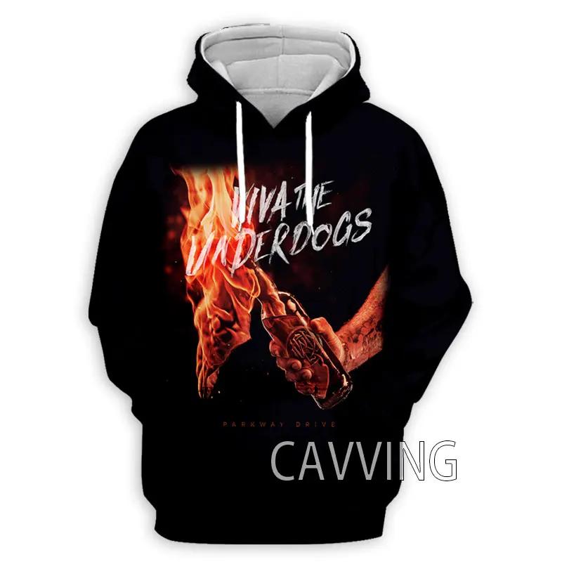 3D-tryck Parkway Drive Rock Hoodies Harajuku Hoodie Sweatshirts Toppar Kläder för Kvinnor/Män