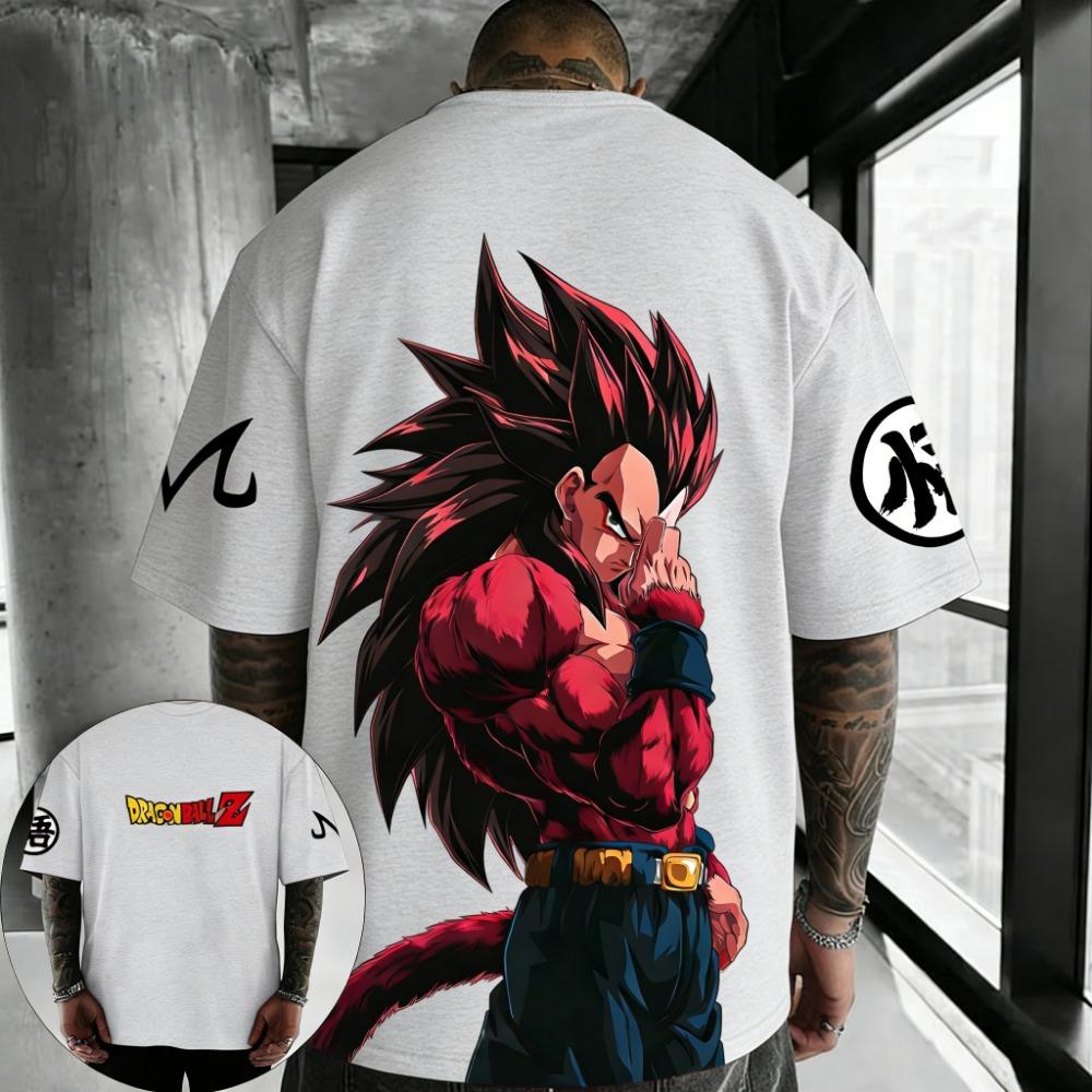 Anime T-shirt Summer Printed Men's Street Hip Hop Casual Top