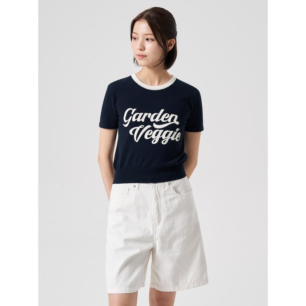 8SECONDS Lettering Short Sleeve Pullover Navy (324751Lybr)